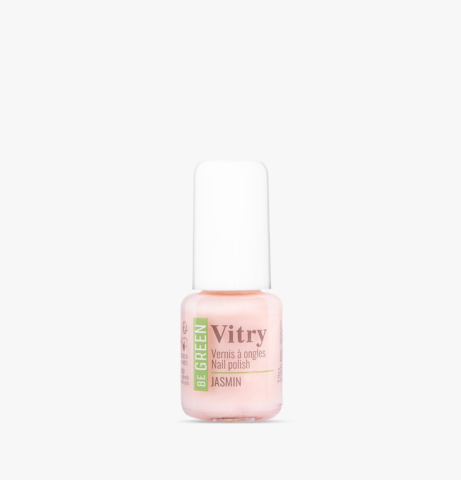 Jasmin Be Green nail polish, vegan | Vitry
