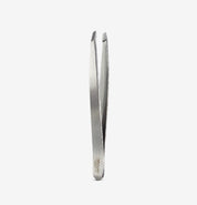 Pince à épiler inox mors biais VITRY en acier inoxydable argenté, fabriquée en France – réf 1022