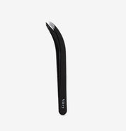 Pince à épiler club noir Vitry pour porteurs de lunettes, mors crabe biais argenté - Réf 6027ZN