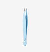 Pince à épiler Yatagan Bleu Pâle Vitry en acier inoxydable, mors biseauté pour poils fins et résistants – Réf. 6029ZBP