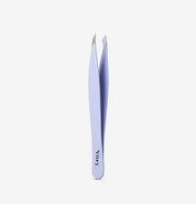 Pince à épiler Yatagan Mauve Pâle Vitry en acier inoxydable, mors biseauté pour poils fins et résistants – Réf. 6029ZPI