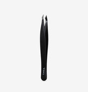 Pince à épiler Yatagan Noir Vitry en acier inoxydable, mors biseauté pour poils fins et résistants – Réf. 6029ZN