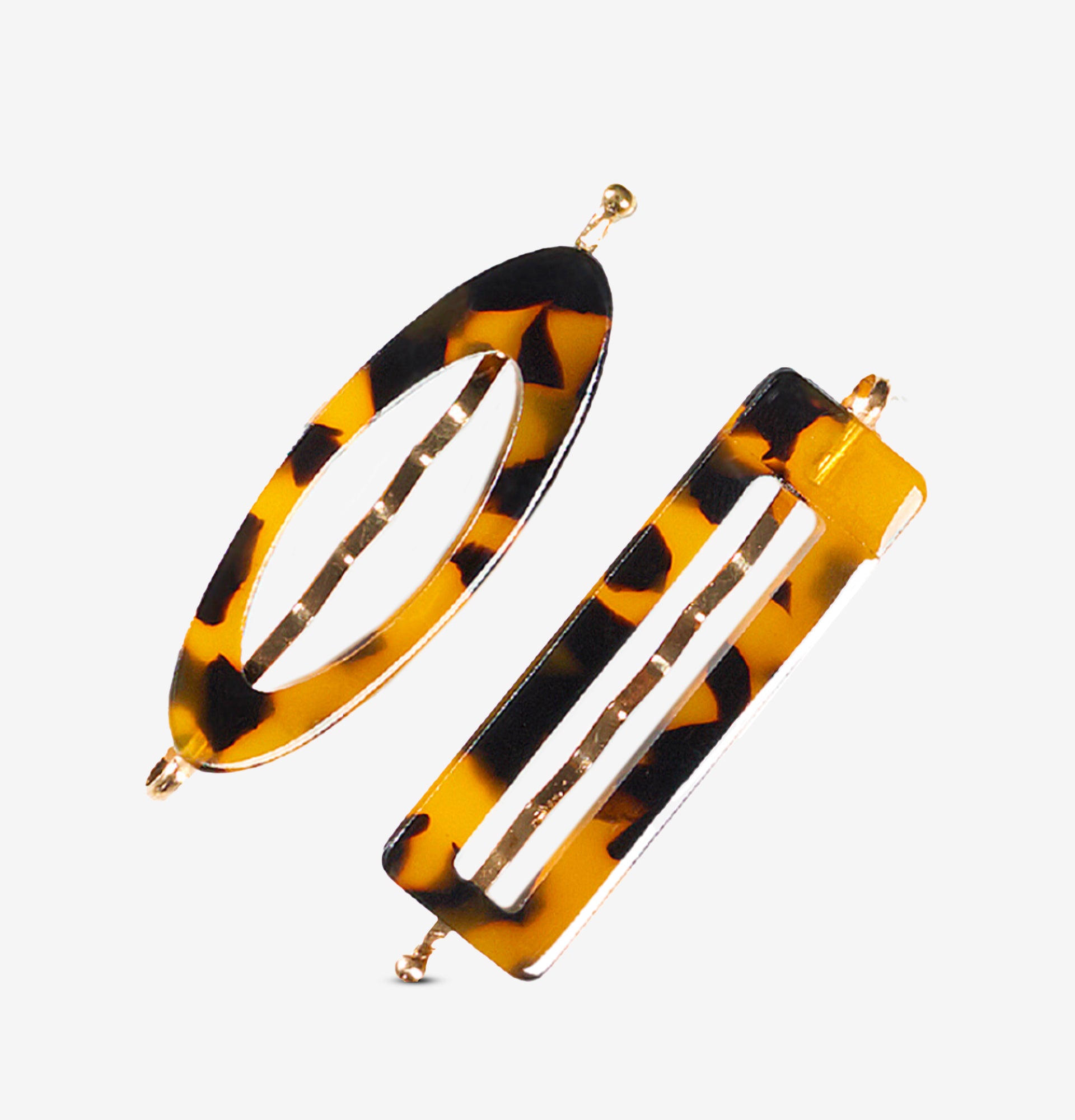 Barrettes Céleste en acétate transparent 5,5 cm CARTEL BARET81