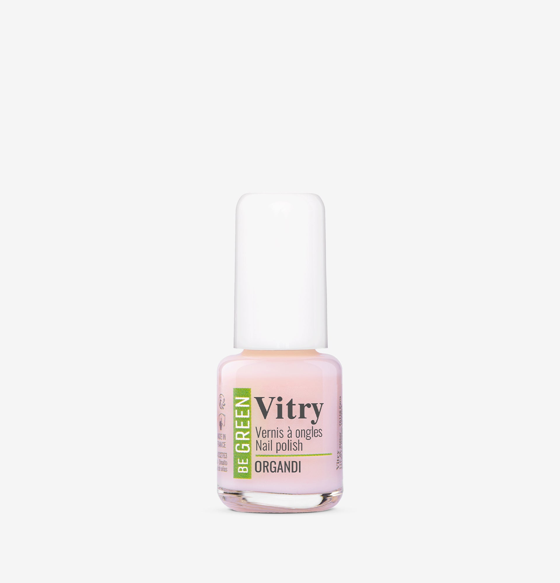 Flacon 6ml Vernis Be Green Organdi. Réf. VGREE025