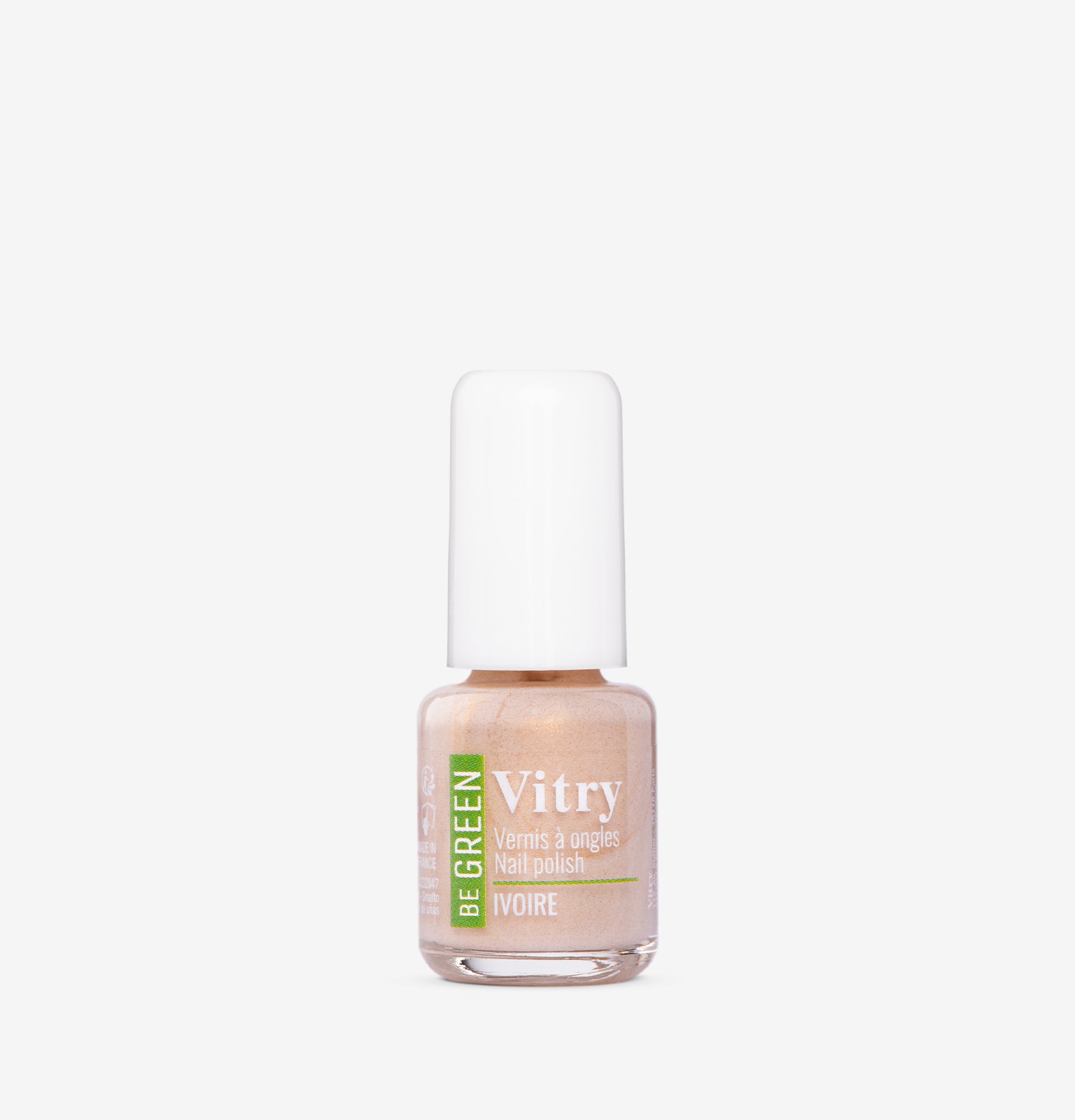 Flacon 6ml Vernis Be Green Ivoire. Réf. VGREE033