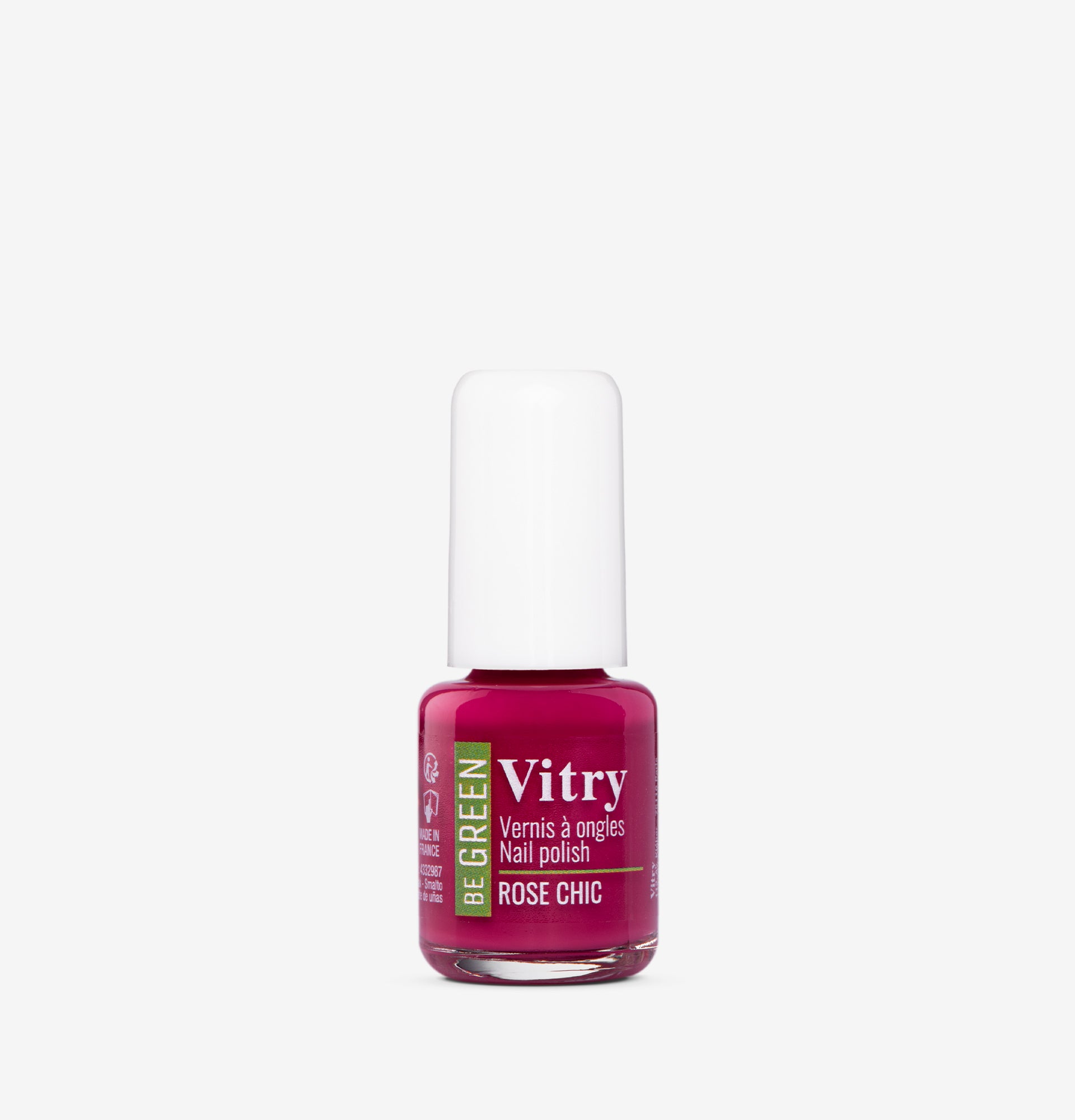 Flacon 6ml Vernis Be Green Rose Chic. Réf. VGREE047