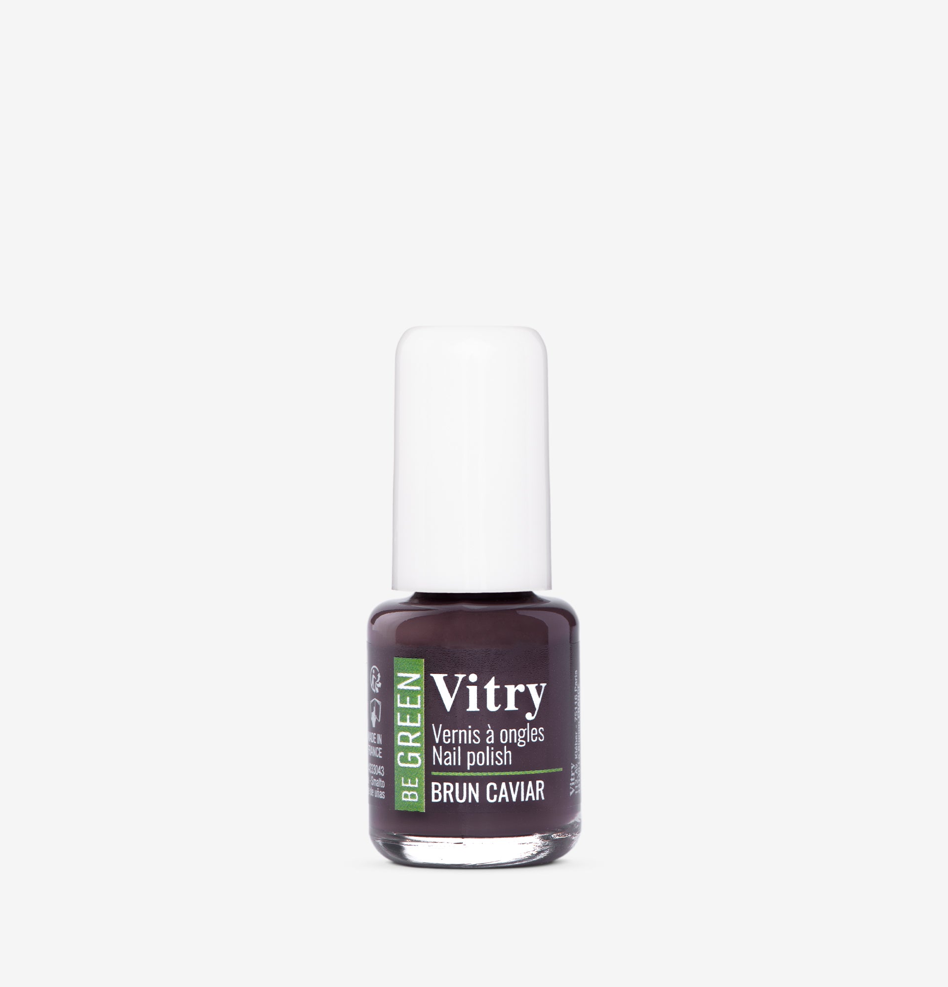 Flacon 6ml Vernis Be Green Brun Cavia. Réf. VGREE053