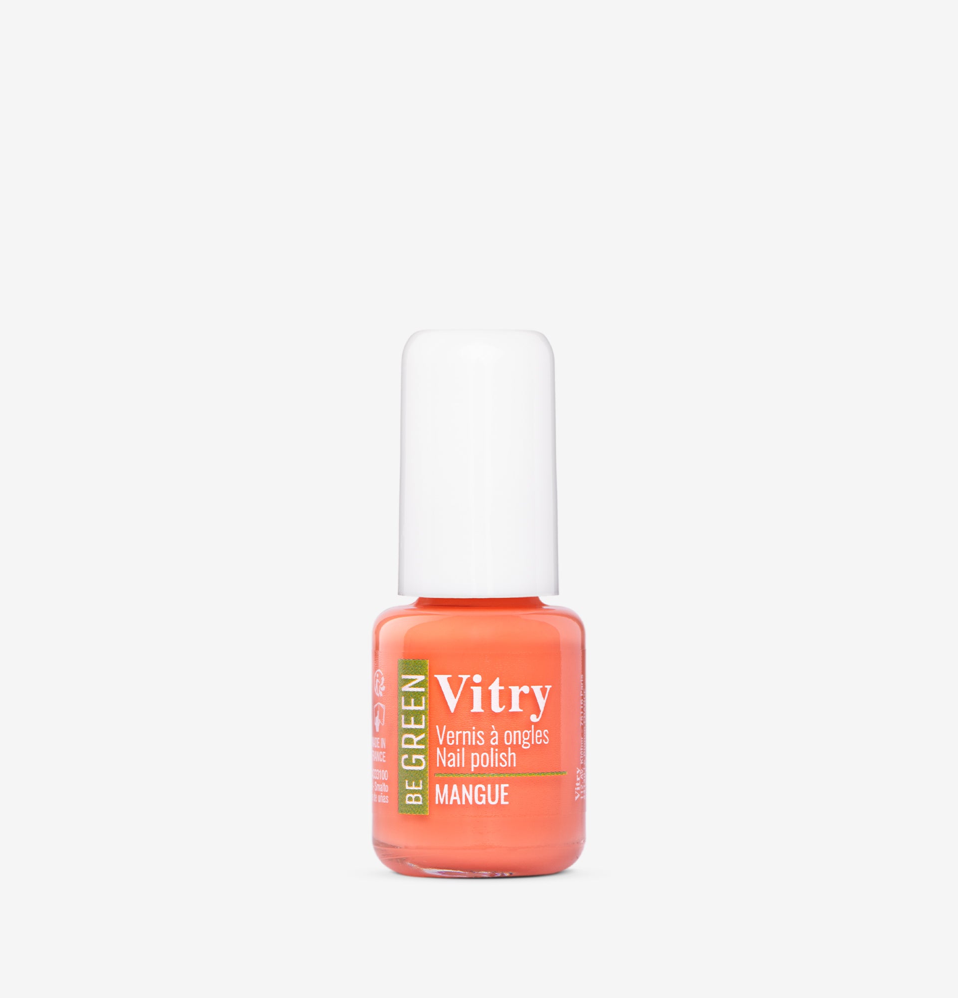 Flacon 6ml Vernis Be Green Mangue. Réf. VGREE059