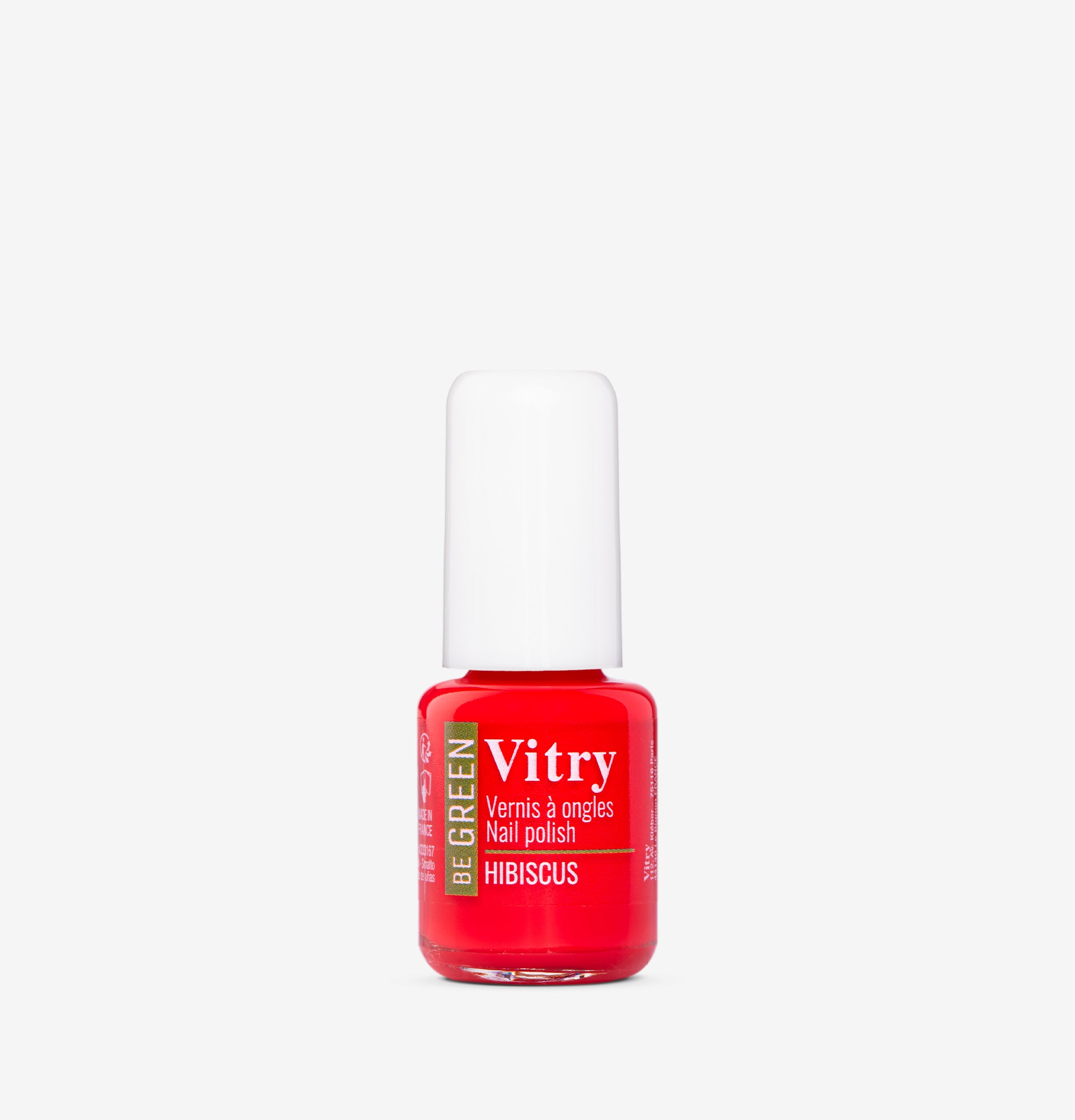 Flacon 6ml Vernis Be Green Hibiscus. Réf. VGREE065