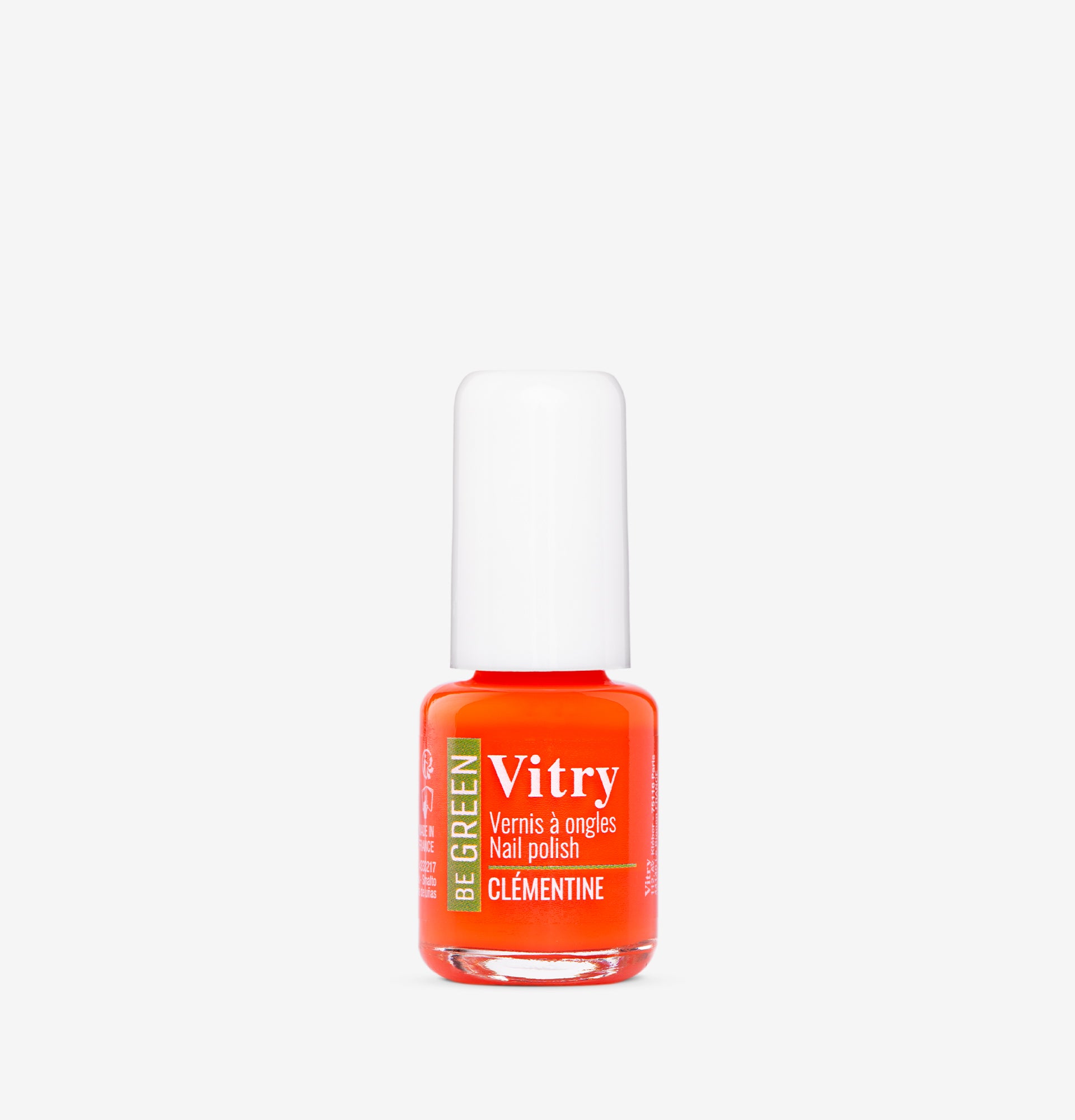 Flacon 6ml Vernis Be Green Clémentine. Réf. VGREE070