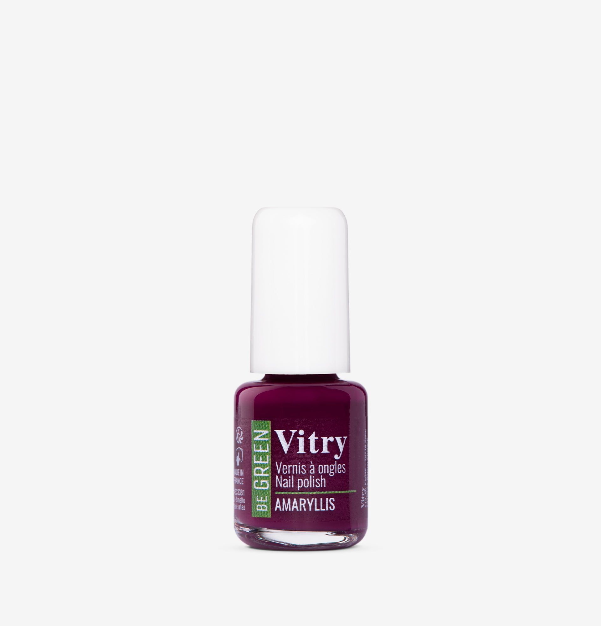 Flacon 6ml Vernis Be Green Amaryllis. Réf. VGREE087