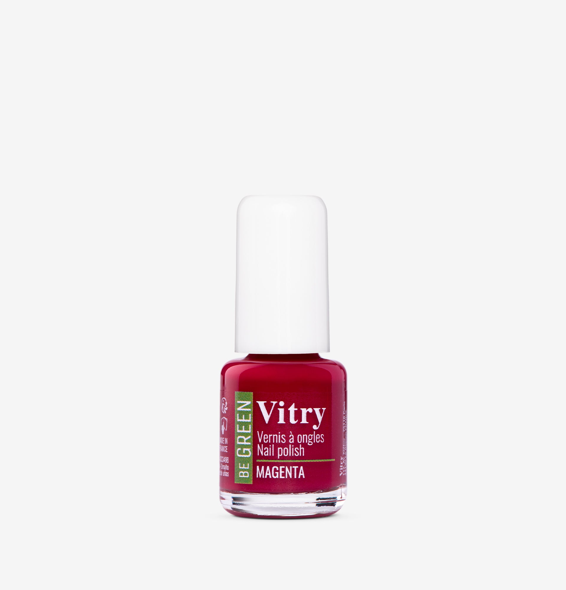 Flacon 6ml Vernis Be Green Magenta. Réf. VGREE098