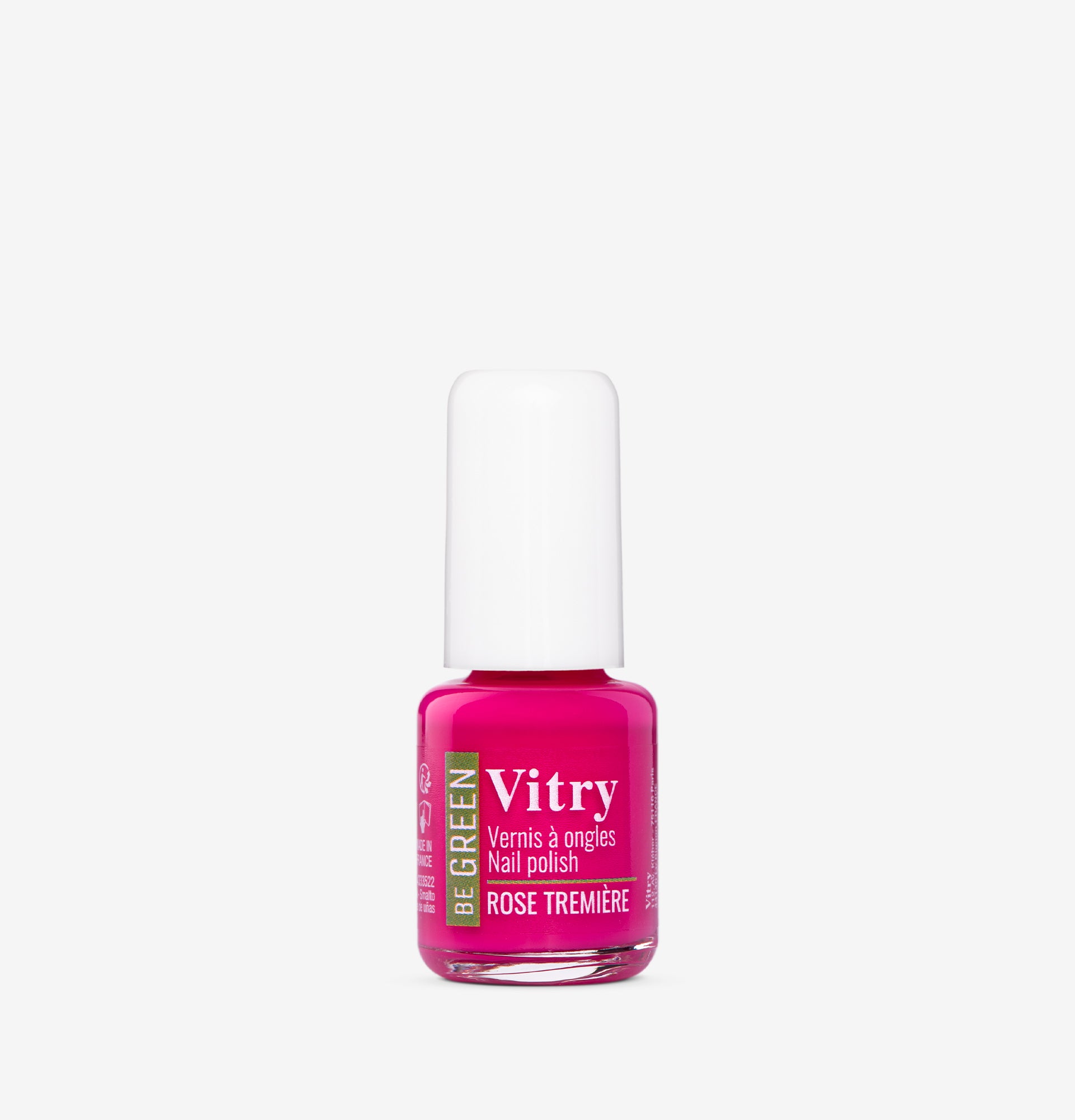 Flacon 6ml Vernis Be Green Rose Trémière. Réf. VGREE101