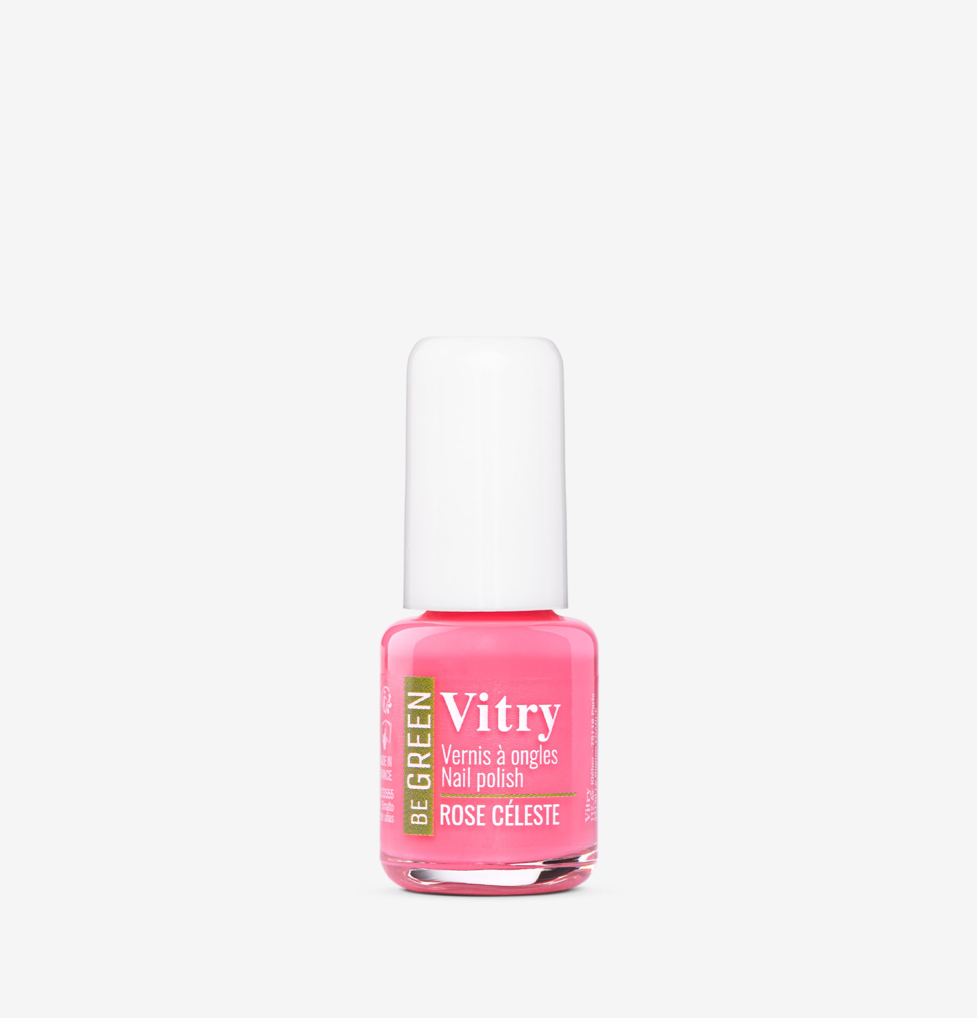 Flacon 6ml Vernis Be Green Rose Céleste. Réf. VGREE104