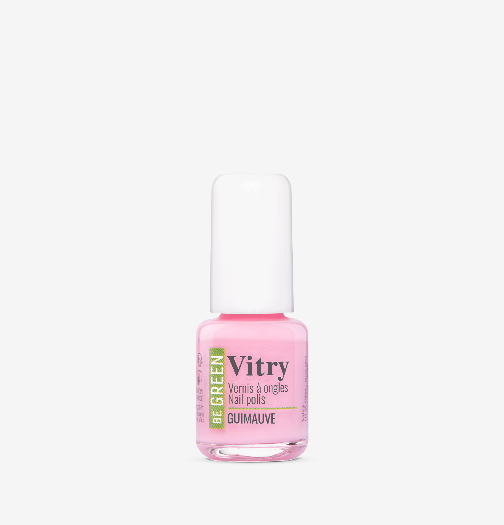 Flacon 6ml Vernis Be Green Guimauve. Réf. VGREE106