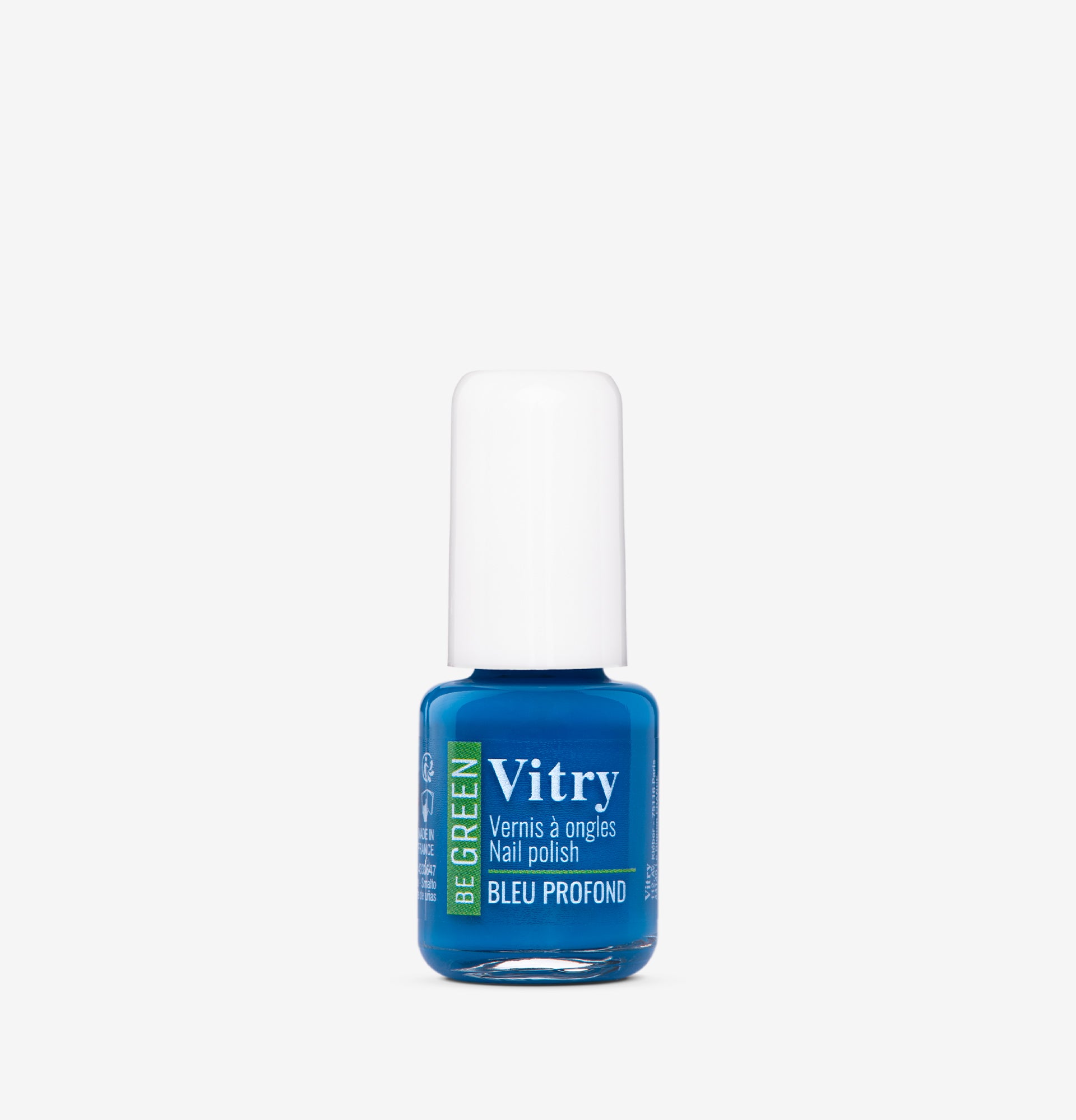 Flacon 6ml Vernis Be Green Bleu Profond. Réf. VGREE113