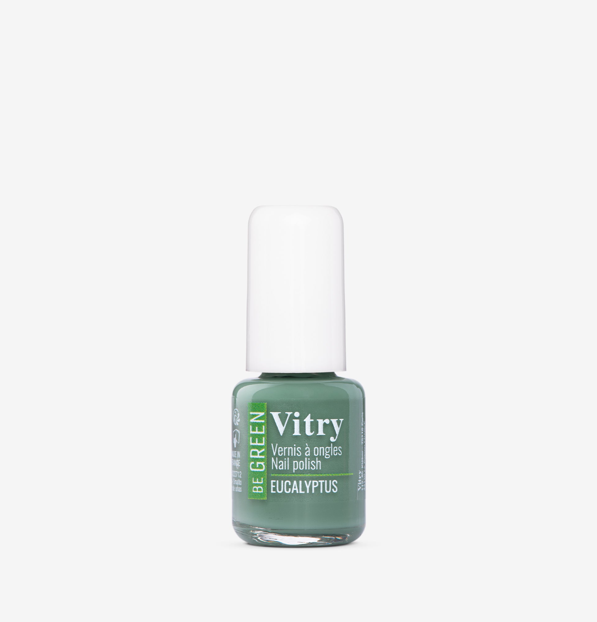 Flacon 6ml Vernis Be Green Eucalyptus. Réf. VGREE120