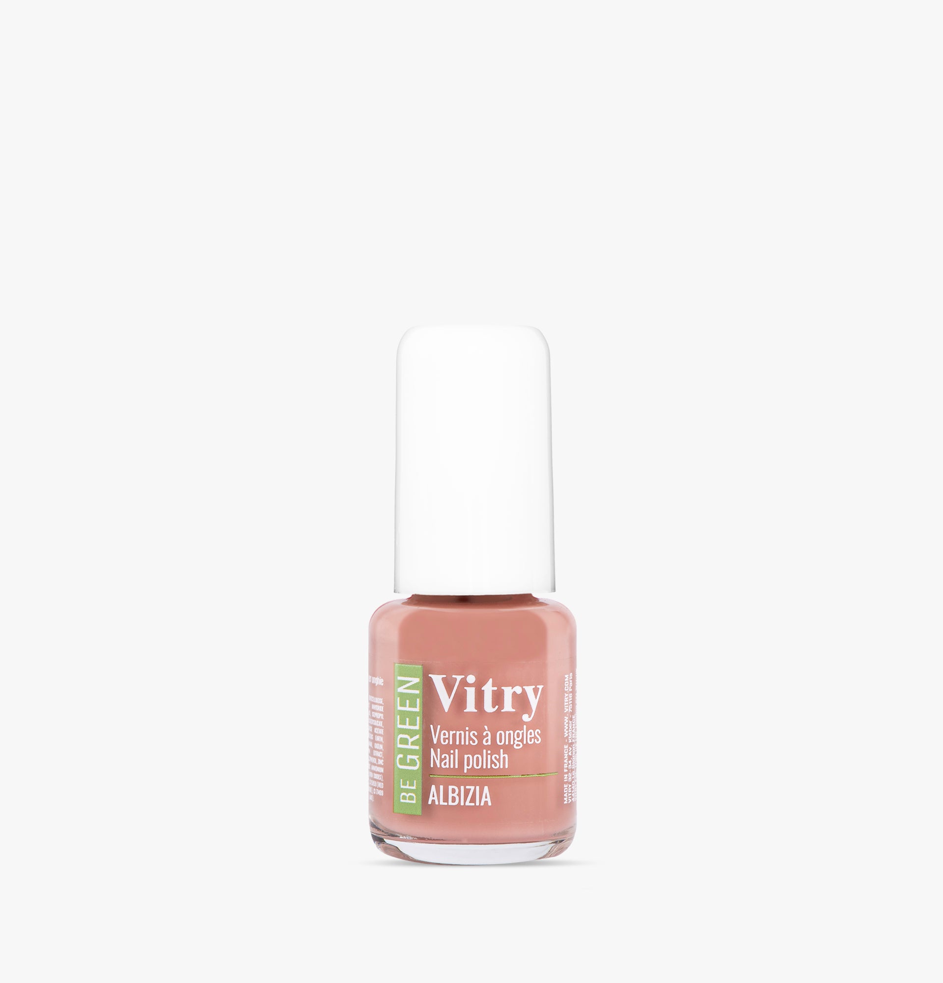 Flacon 6ml vernis à ongles Be Green Albizia. Réf VGREE123
