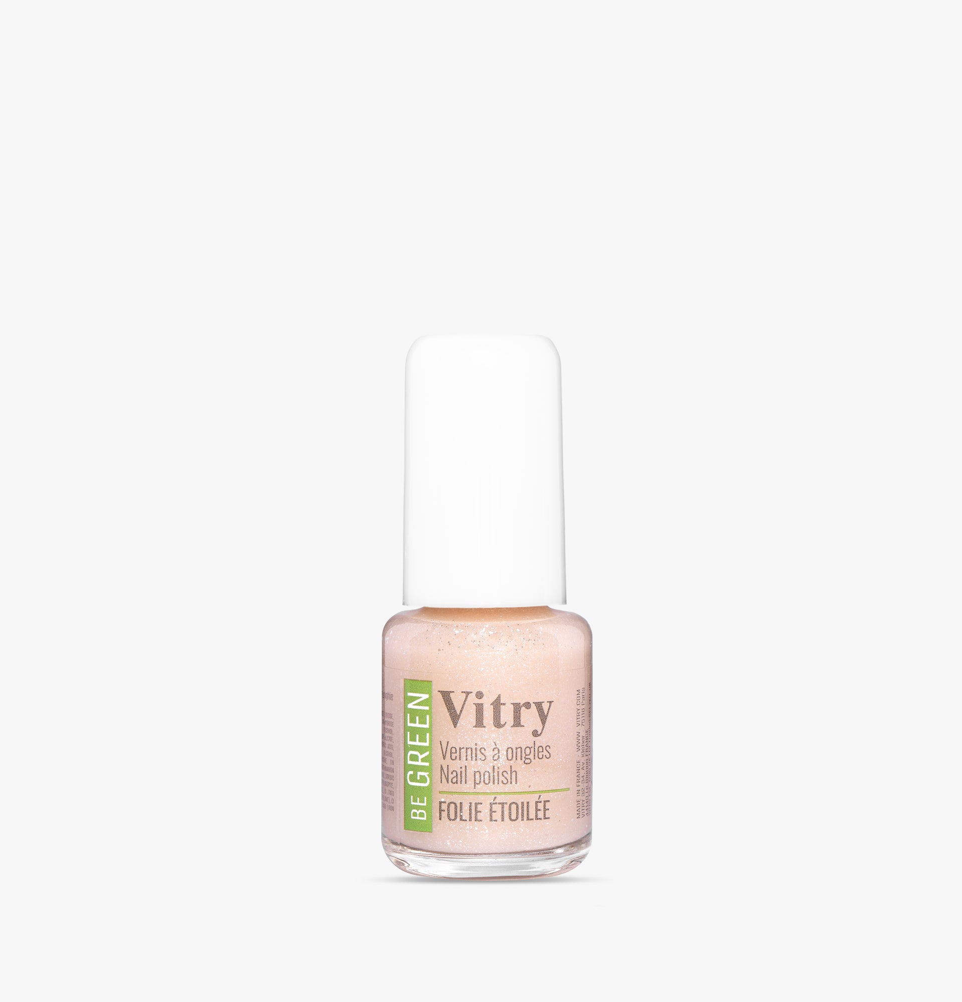 Flacon 6ml vernis à ongles Be Green Folie Etoilée. Réf. VGREE132