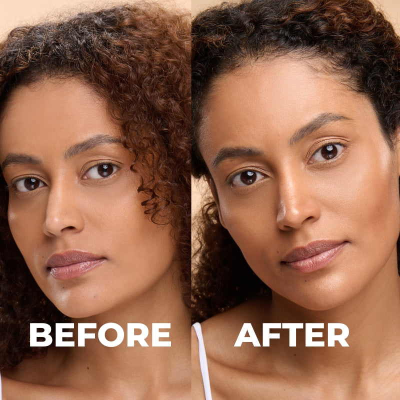 Visuel lifestyle Booster Eclat Bronze Before After