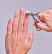 Stealth Curved Stainless Steel Nail Scissors