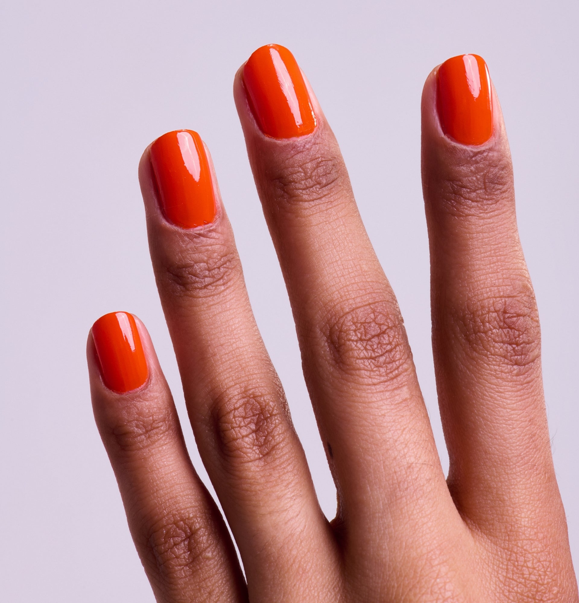 Be Green Colored Nail Polish, shades of orange, blue, and green